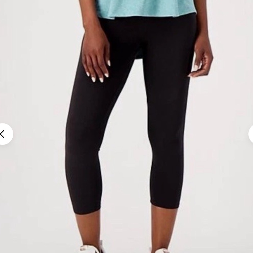 New Zuda Reg Basic Redefined Black Cropped Leggings Black Sz XL